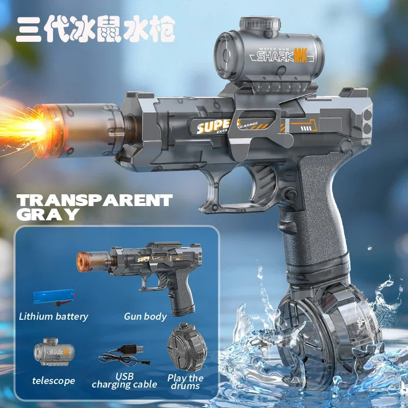 Pistola ad acqua con luci a led