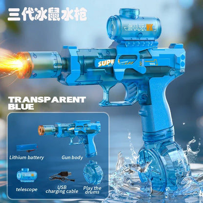 Pistola ad acqua con luci a led