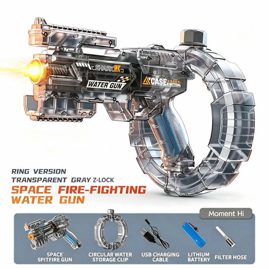Pistola ad acqua con caricatore a cerchio con luci a led
